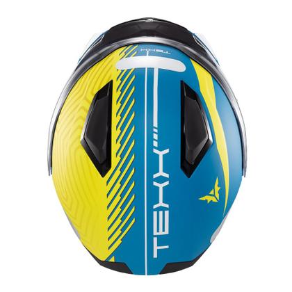 Imagem de Capacete Texx Escam Kratos Cyber Azu Verd Fosc 61