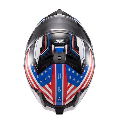 Imagem de Capacete Texx Fecha Kaiman Flag Usa Bril 56