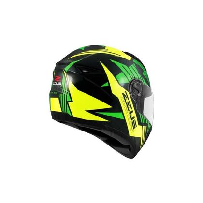 Capacete Zeus 811 Evo Al28 Top Gun Preto Verde - Capacete de Moto