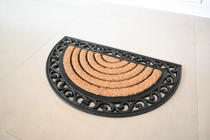 Imagem de Capacho Antiderrapante Fibra De Coco Arco Irís 45x75cm - Kacyumara