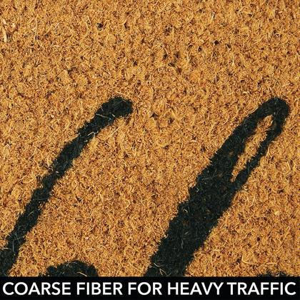 Imagem de Capacho de borracha de coco retangular antiderrapante MDesign 43x76cm