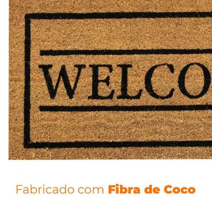 Imagem de Capacho de Porta Fibra de Coco 33x60cm - Rio Home