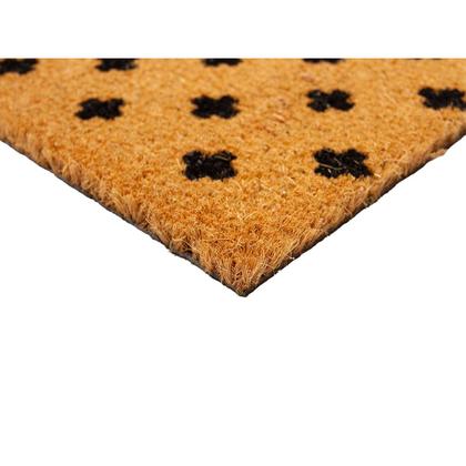 Imagem de Capacho Fibra de Coco Estampado 25 Bege-Preto 0,33X0,60M