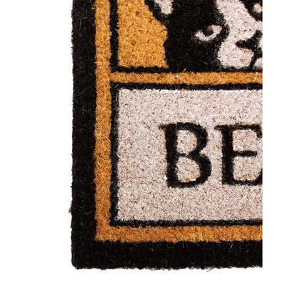 Imagem de Capacho Fibra de Coco Estampado 31 Bege-Preto 0,33X0,60M