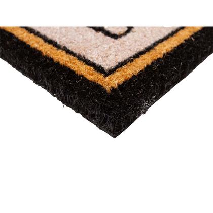 Imagem de Capacho Fibra de Coco Estampado 31 Bege-Preto 0,33X0,60M