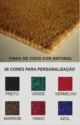 Imagem de Capacho fibra de coco personalizado com até 20 letras sem bordas