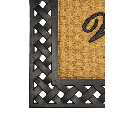 Imagem de Capacho Fibra de Coco Prime 21 Bege-Preto 0,45X0,75M