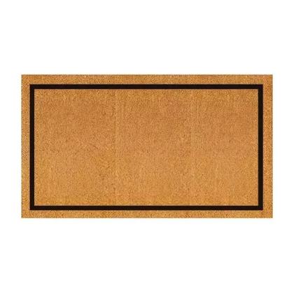 Imagem de Capacho Liso Com Contorno - Fibra Natural De Coco (70 X 40)