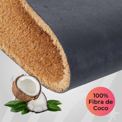 Imagem de Capacho marrom claro natural material ecológico resistente