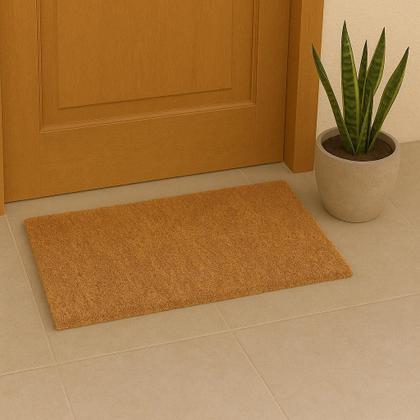 Imagem de Capacho Retangular Fibra De Coco Base PVC 60x33cm - Komeco