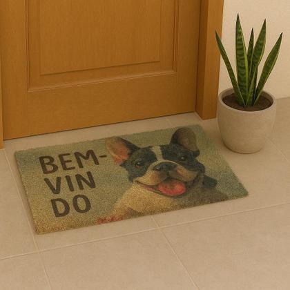 Imagem de Capacho Retangular Fibra De Coco Base PVC 60x33cm - Komeco