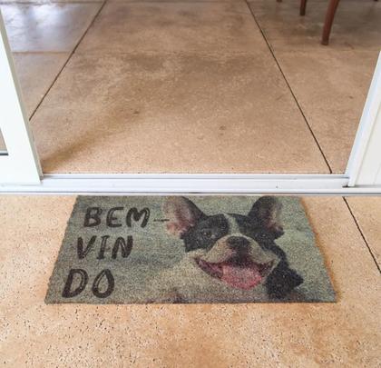 Imagem de Capacho Retangular Fibra De Coco Base PVC 60x33cm - Komeco