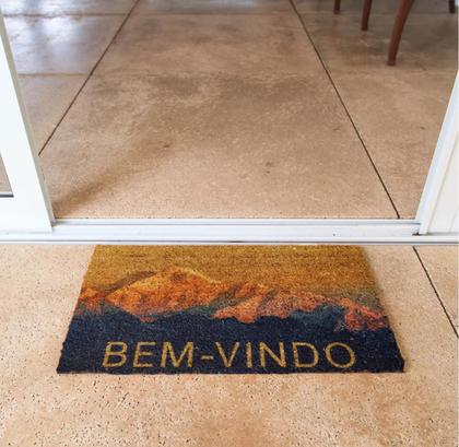 Imagem de Capacho Retangular Fibra De Coco Base PVC 60x33cm - Komeco