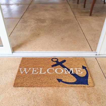 Imagem de Capacho Retangular Fibra De Coco Base PVC 60x33cm - Komeco