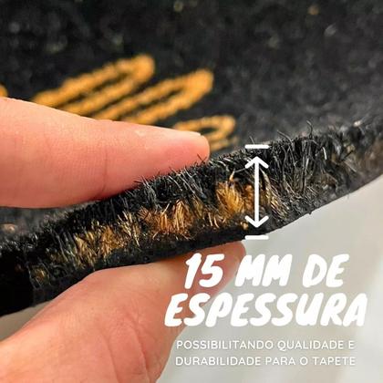 Imagem de Capacho Retangular Fibra De Coco Base PVC 75x45cm - Komeco