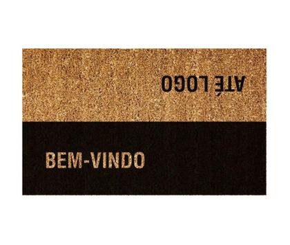 Imagem de Capacho Retangular Fibra De Coco Base PVC 75x45cm - Komeco