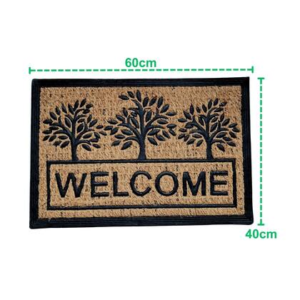 Imagem de Capacho Tapete Clássico Entrada Residência Recepção 40x60cm Decorativo multiuso