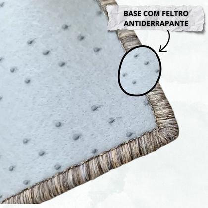 Imagem de Capacho Tapete Porta Entrada Meia Lua 38x60 My Home Grafite