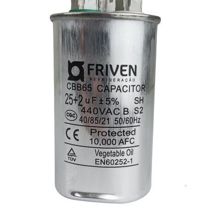 Imagem de Capacitor 25+2Uf 440V Duplo Friven