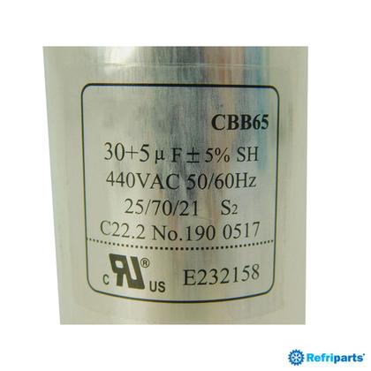 Imagem de Capacitor Duplo 30+5mf 440v