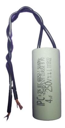 Imagem de Capacitor Para Ventilador De Teto Com 2 Fios 4uf 220v