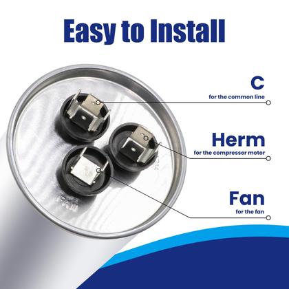 Imagem de Capacitor SUREPHON 55+5uF 370V/440VAC Dual Run Start CBB65