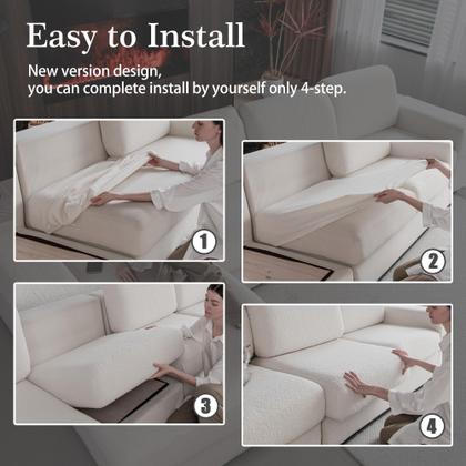 Imagem de Capas de almofada de sofá OHSIO para sofá secional Ivory (1 unidade)