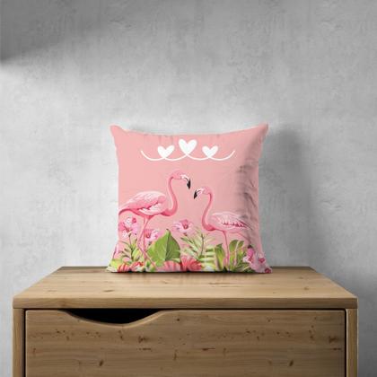 Imagem de Capas De Almofada Geométrica Tropical Rosa E Preto 40x40cm