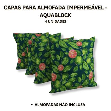 Imagem de Capas de Almofada Impermeáveis Aquablock  Kit com 4 Unidades 45x45
