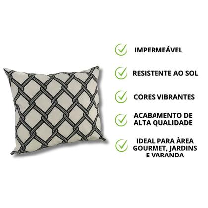 Imagem de Capas de Almofada Impermeáveis Aquablock  Kit com 4 Unidades 45x45