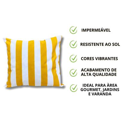 Imagem de Capas de Almofada Impermeáveis Aquablock  Kit com 4 Unidades 45x45