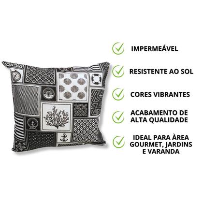 Imagem de Capas de Almofada Impermeáveis Aquablock  Kit com 4 Unidades 45x45