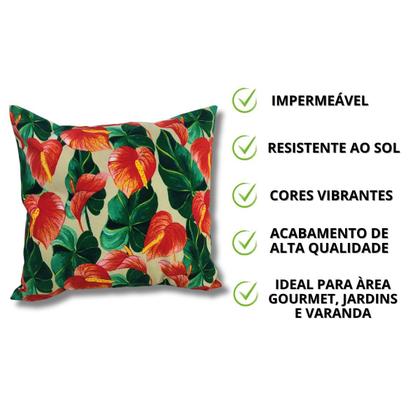 Imagem de Capas de Almofada Impermeáveis Aquablock  Kit com 4 Unidades 45x45