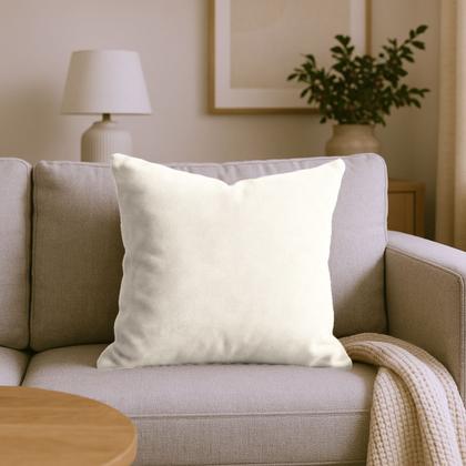 Imagem de Capas de Almofadas Decorativa Suede 50x50cm + Capa Retangular 50x30cm Glamour Luxo Marfim