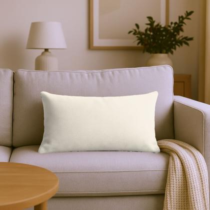 Imagem de Capas de Almofadas Decorativa Suede 50x50cm + Capa Retangular 50x30cm Glamour Luxo Marfim