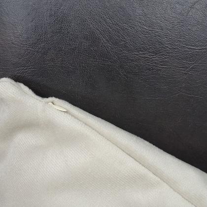 Imagem de Capas de Almofadas Decorativa Suede 50x50cm + Capa Retangular 50x30cm Glamour Luxo Marfim