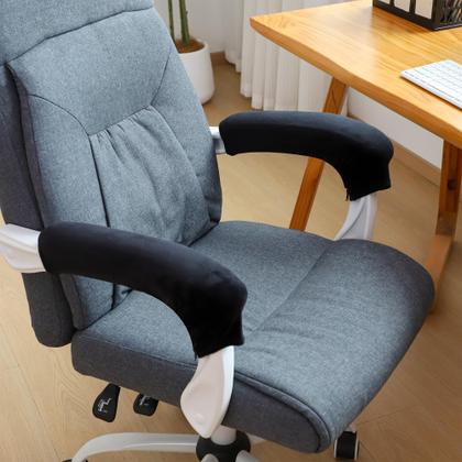 Imagem de Capas de apoio de braço FORCHEER 38 cm, veludo elástico, pretas