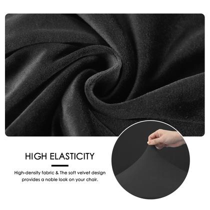 Imagem de Capas de apoio de braço FORCHEER 38 cm, veludo elástico, pretas