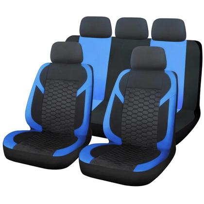 Imagem de Capas De Assento De Carro Em Malha De Poliéster Universal Com Bordado Em Favo De Mel Para SUVs, Vans