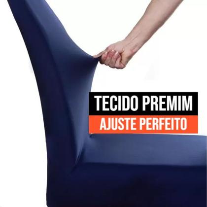 Imagem de Capas De Cadeira De Jantar E Sala Malha Gel Para 6 Lugares