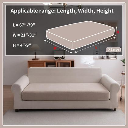 Imagem de Capas de sofá secionais OHSIO, resistentes ao desgaste, laváveis, marrons