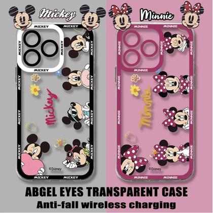 Imagem de Capas de Telefone Mickey e Minnie Mouse para Redmi Note 12/11/10/9/8/7 Pro