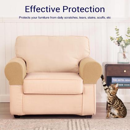 Imagem de Capas elásticas de apoio de braço SUB-TEX para cadeiras, sofá-sofá (2 unidades)