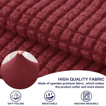 Imagem de Capas elásticas de apoio de braço SUB-TEX para cadeiras, sofá, sofá, vinho