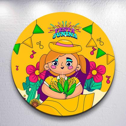 Imagem de Capas Festa Junina Arraial Julina Painel Redondo Sublimada Tamanhos Diversos Grande e Mini Trio Cili