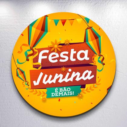 Imagem de Capas Festa Junina Arraial Julina Painel Redondo Sublimada Tamanhos Diversos Grande e Mini Trio Cili