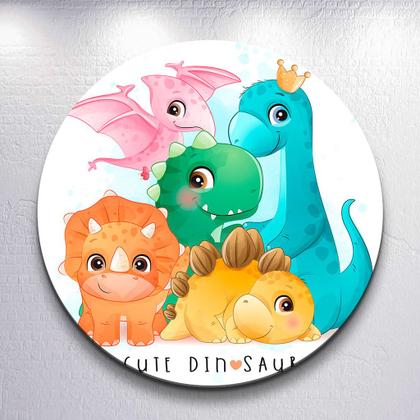 Imagem de Capas Festa Menino Dino Painel Redondo Grande ou Mini Estampa Colorida