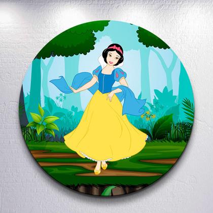 Imagem de Capas Festa Redondo 150x150 Sublimadas Princesa Da Neve Grande Painel Mini 50x50 Decoração