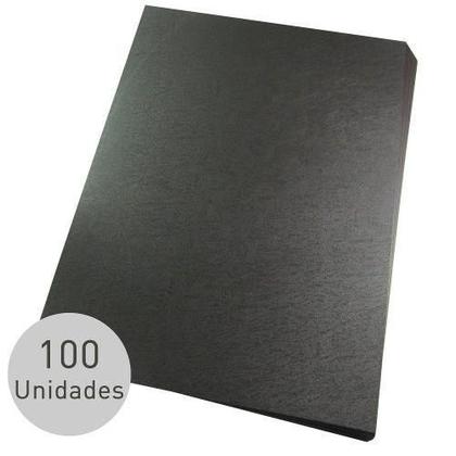 Imagem de Capas Para Encadernação Preta Couro A4 Pp Line Unidade