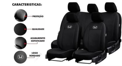 Imagem de Capas Premium Estilizadas Honda City 2016-2019 + Volante + Chaveiro